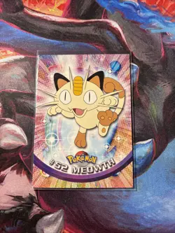 Pokemon Vintage Topps Meowth #52 Rare LP Blue Label English Non-Holo - Image 1