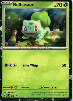 Bulbasaur (Cosmos Holo) 046 Holo Promo Scarlet & Violet Promo Pokemon Near Mint - Image 1