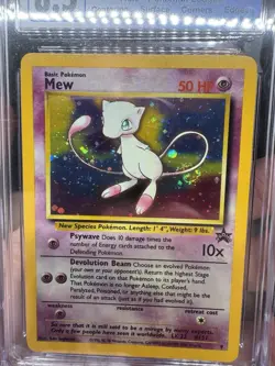 Mew Promo 9 Holo CGC 8.5 SWIRL Black Star Promo Pokemon League 2000 Pokemon Card - Image 3