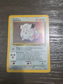 CLEFAIRY - BASE SET 2 - 6/130 - Holo Rare - Pokemon Card - Image 1