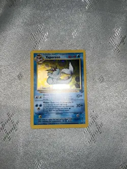 HOLO RARE Vaporeon Jungle Foil Holographic Pokemon 12/64 Original 151 Vintage NM - Image 3