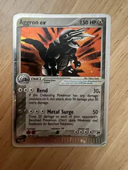 Pokemon Aggron EX 95/100 ex Sandstorm Holo MP - Image 1