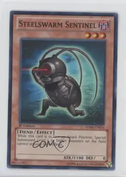 Steelswarm Sentinel 1st Ed. YuGiOh Hidden Arsenal 6: Omega Xyz #HA06-EN014 - Image 1