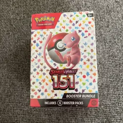 Pokemon 151 Booster Bundle English Sealed Box Scarlet & Violet Mew 6 Packs - Image 1