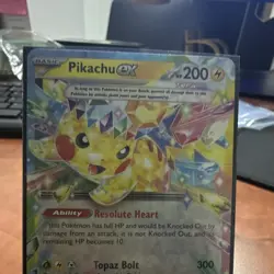 Pokemon Pikachu EX 057/191 Sv08: Surging Sparks Double Rare Holo EN 2026 - Image 2