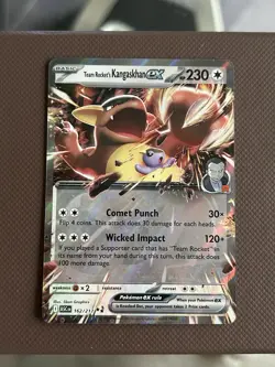 Team Rocket’s Kangaskhan ex 162/217 Double Rare Pokemon Ascended Heroes - Image 1