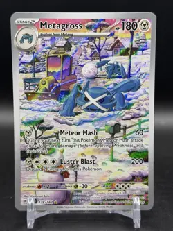 Metagross 178/162 Illustration Rare Temporal Forces English Pokemon NM - Image 1