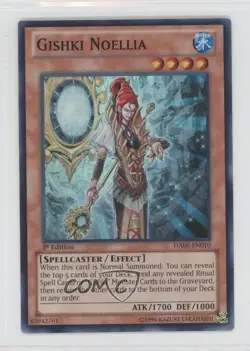 Gishki Noellia 1st Ed. YuGiOh Hidden Arsenal 6: Omega Xyz #HA06-EN010 - Image 1