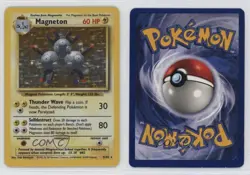Magneton Holo Rare Pokemon Base Set #9 1999 - Image 3