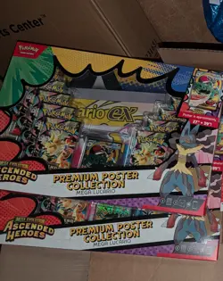 Lot of 2 - Ascended Heroes Pokemon Premium Poster Collection Mega Lucario Box - Image 2