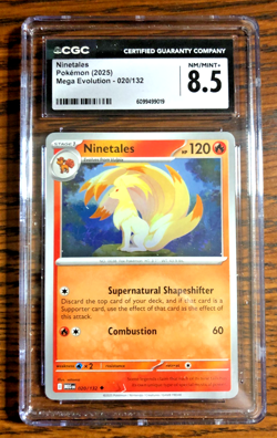 Ninetales Reg. Uncommon #020 - CGC NM/MINT+ 8.5 - Mega Evolution - Pokemon TCG - Image 1