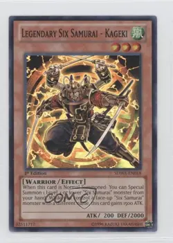 Legendary Six Samurai - Kageki 1st Ed. YuGiOh Warlords Structure Deck - Image 1