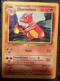 BASE SET - CHARMANDER - #046/102 - POKEMON CARD - COMMON - ENGLISH - REGULAR - Image 1