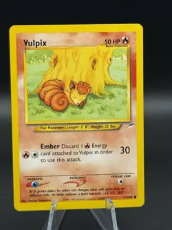 Vulpix 91/105 Pokemon Neo Destiny Unlimited Common WOTC Lightly Played - Image 1