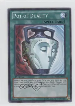 Pot of Duality (White Title) 1st Ed. Starfoil YuGiOh Battle Pack: Epic Dawn - Image 1