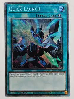 YuGiOh Rarity V 5 RA05-EN062 Quick Launch Starlight Rare - Image 1