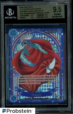 2026 One Piece Azure Sea's Seven OP09051 EN 3rd Anniversary Silver Buggy BGS 9.5 - Image 1