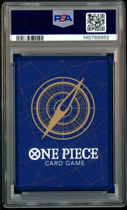 2025 One Piece OP12 EN 3rd Anniversary Gold #093 Marshall D Teach PSA 10 - Image 3