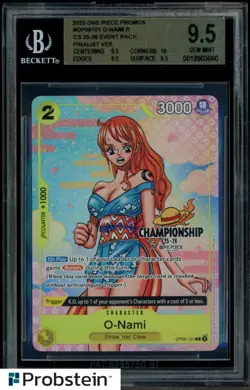 2025 One Piece Promos 101 O-Nami Championships 25-26 Event Pack Finalist BGS 9.5 - Image 1