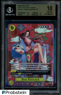 2026 One Piece The Azure Sea's Seven OP14112 Boa Hancock SP BGS 10 PRISTINE - Image 1