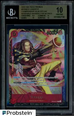 2025 One Piece Promos Championship Regionals Top 64 OP09013 Yasopp BGS 10 - Image 1