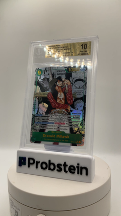 2025 One Piece The Azure Sea's Seven EN #OP14119 Dracule Mihawk Manga BGS 10 - Image 2