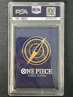 2025 One Piece TCG JPN 3rd Anniversary Gold OP05-119 SEC Monkey D. Luffy PSA 10 - Image 2