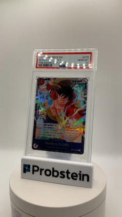 2025 One Piece EN Treasure Cup Top 64 #015 Monkey D. Luffy PSA 10 GEM MINT - Image 2