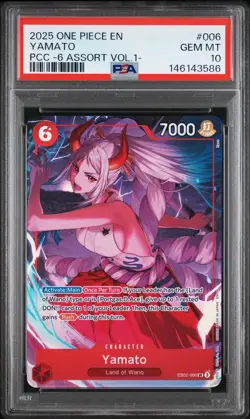 2025 ONE PIECE EB02-006 PREMIUM CARD COLLECTION VOL 1 YAMATO PROMO PSA 10 - Image 1