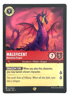 Disney Lorcana TCG The First Chapter - Maleficent 113/204 Legendary - Image 1