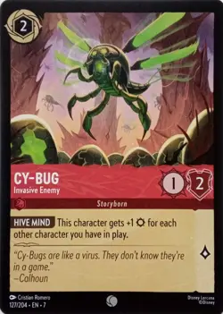 127/204 CY-BUG INVASIVE ENEMY EN7 COMMON DISNEY LORCANA CARD - Image 1