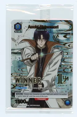 Aoshi Shinomori Winner C Union Arena Promotion Rurouni Kenshin RNK-1-014 Sealed - Image 1
