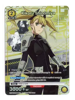 Kikoru Shinomiya Rare Foil Kaiju No. 8 Union Arena Promo Card UEPR/KJ8-1-018 NM - Image 1