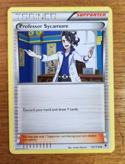 Uncommon Professor Sycamore Pokemon Trainer Card, Phantom Forces Set 101/119 - Image 1