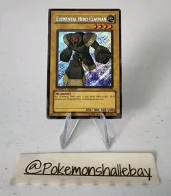 Elemental Hero Clayman EHC2-EN002 *LP* Limited Edition Secret Rare Yugioh Card - Image 1