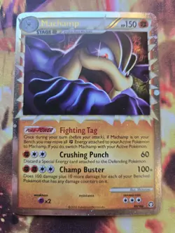 Machamp Prime - HGSS4: Triumphant (TM - 95/102) Ultra Rare Holo Pokemon Card LP - Image 1