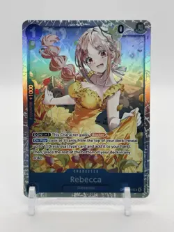 ONE PIECE TCG Rebecca OP15-053 SR Adventure on KAMI’s Island ENGLISH Foil Card - Image 1