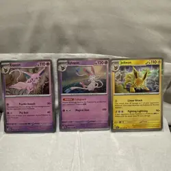 Pokemon Eeveelution Card Lot – 11 Cards (V, VMAX, EX, Holos) - Image 2