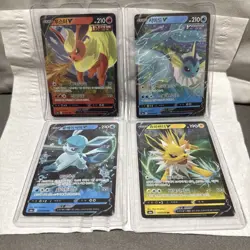Pokemon Eeveelution Card Lot – 11 Cards (V, VMAX, EX, Holos) - Image 4
