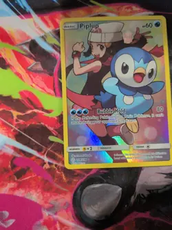 Piplup Holo Cosmic Eclipse Secret Rare Card 239/236 pokemon tcg - Image 2