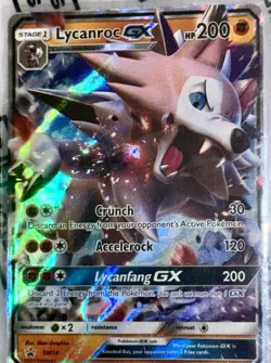 Lycanroc GX SM14 MP Holo Foil Promo Rare Pokemon Card NM/M POKE GALLERY ART RARE - Image 1