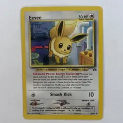 Eevee 38/75 Pokemon Neo Discovery Uncommon Card - LP - Image 1