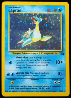 Lapras #10/62 Fossil NM/LP Pokemon Card - Image 1