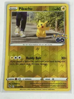 Pikachu 027/078 Reverse Holo - Pokemon Go - Pokemon TCG Card - Image 1