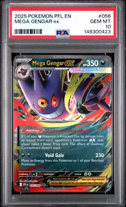 Mega Gengar EX - 056/094 - English Pokemon Card - PSA 10 Gem Mint - #L200 - Image 1