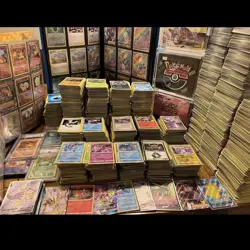 Bulk Pokemon Cards Lot 1000 Near Mint 100 HOLO/Rev Holo NO Energy 1V/EX Card - Image 1