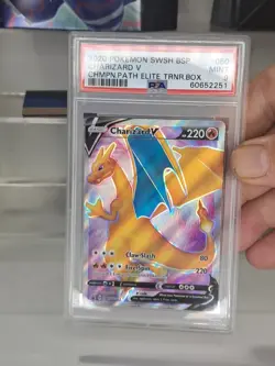 Charizard V SWSH050 SWSH: Sword & Shield Promo Cards Holo PSA 9 - Image 1