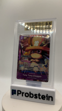 2025 One Piece Promos OP07066 Tony Tony Chopper Finalist Card Chmpsp BGS 9.5 - Image 2