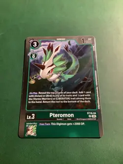 Digimon Card Game Single ST18-04 R Pteromon - Image 1