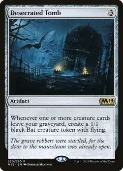 Desecrated Tomb - Core Set 2019 | MTG Card - Image 1